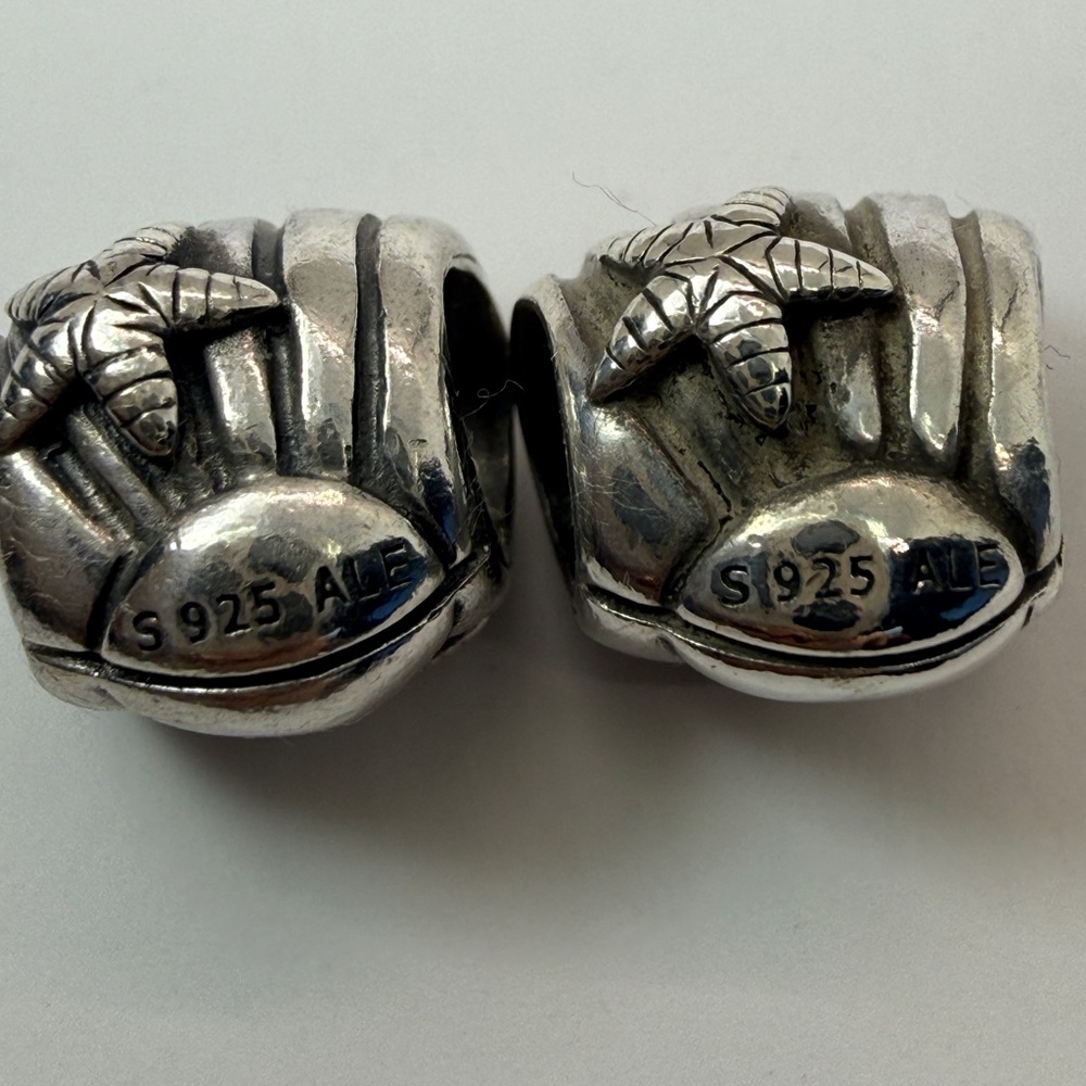 Pandora Clam Shell w Starfish Charms Set of 2 S925 ALE - Picture 3 of 5